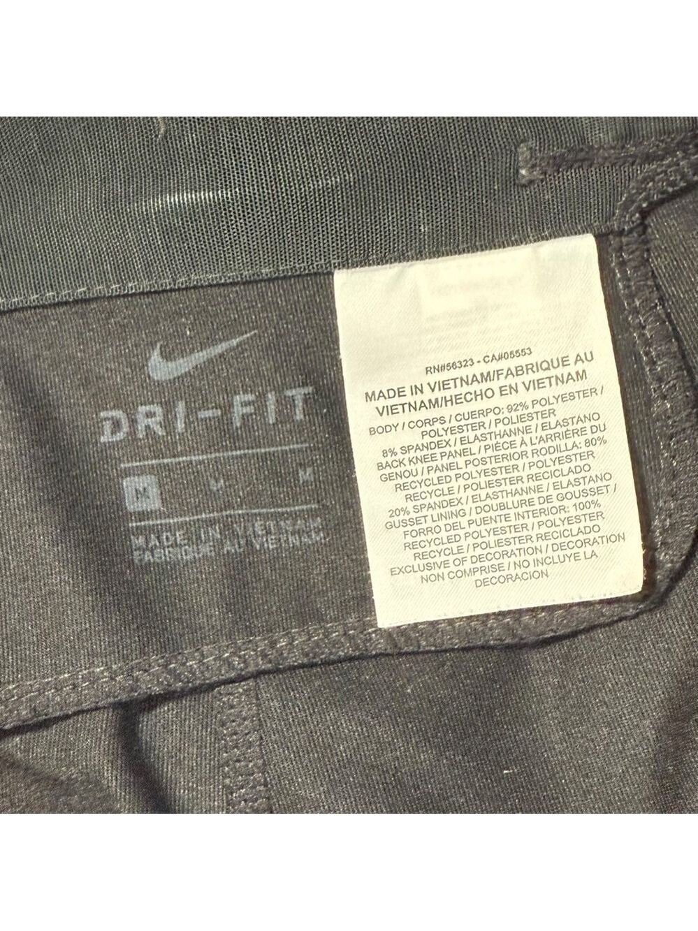 Nike Women’s Power Flash Essential Running Tight Black Size Medium - Picture 6 of 12